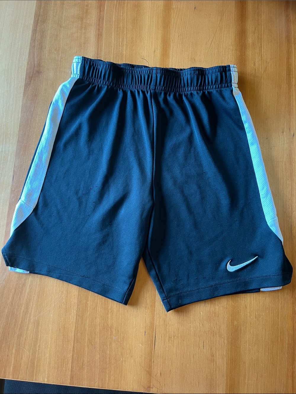 Nike Black Shorts with White Side Panels